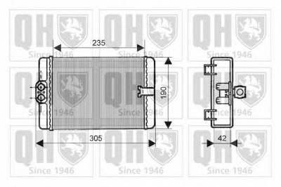 QUINTON HAZELL qhr2115 -  Теплообменник, отопление салона